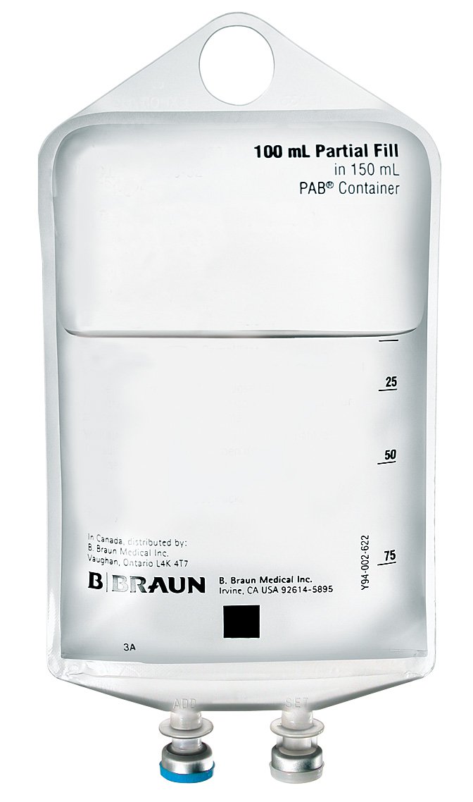 Dextrose 5% B. Braun Caloric Agent Dextrose / Water, Preservative Free 5% IV Solution Flexible Bag 100 mL Fill in 150 mL (1/EA 64/CS) by B Braun Medical, Inc.  ID S5104-5264